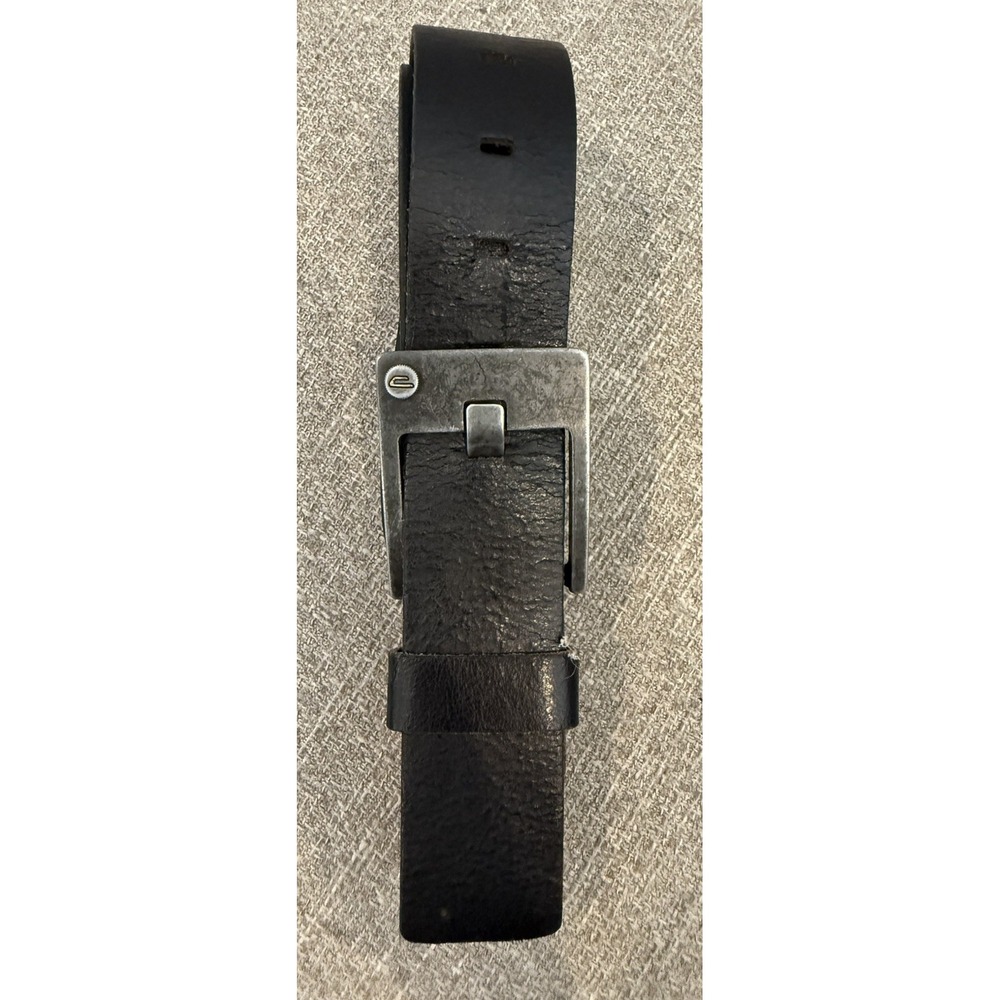 Vintage Diesel Black Brown Italian Leather Belt Mens Belt Size 32 CM 80 2 Inch P